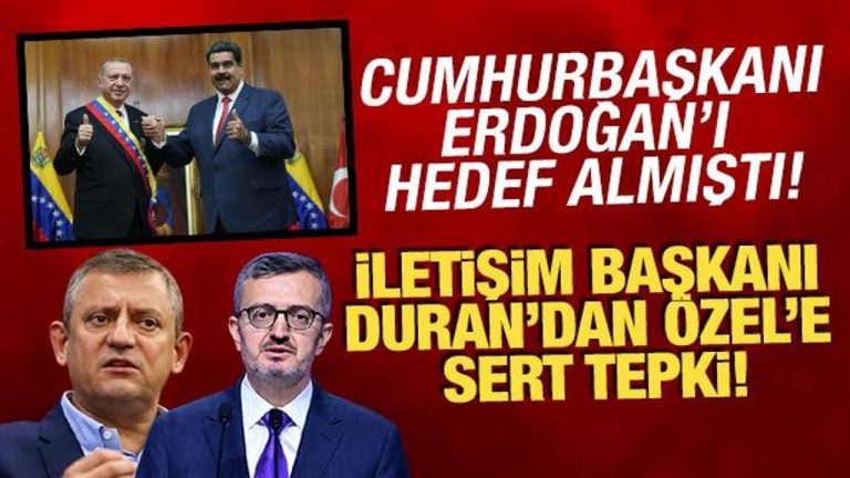 Özgür Özel’den Maduro Yorumu: Erdoğan’a Eleştiri, İletişim Başkanlığı’ndan Yanıt